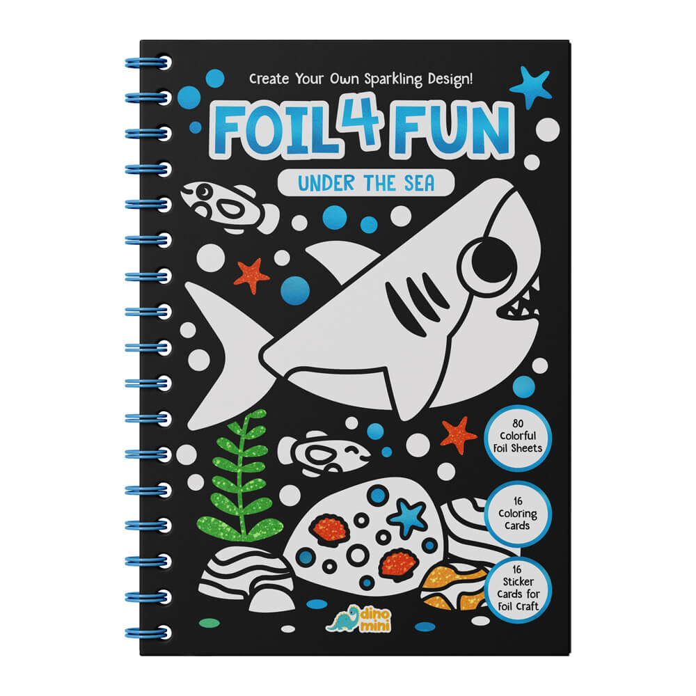 Foil4Fun - Foil Art Activity Book - Under The Sea – Dinomini